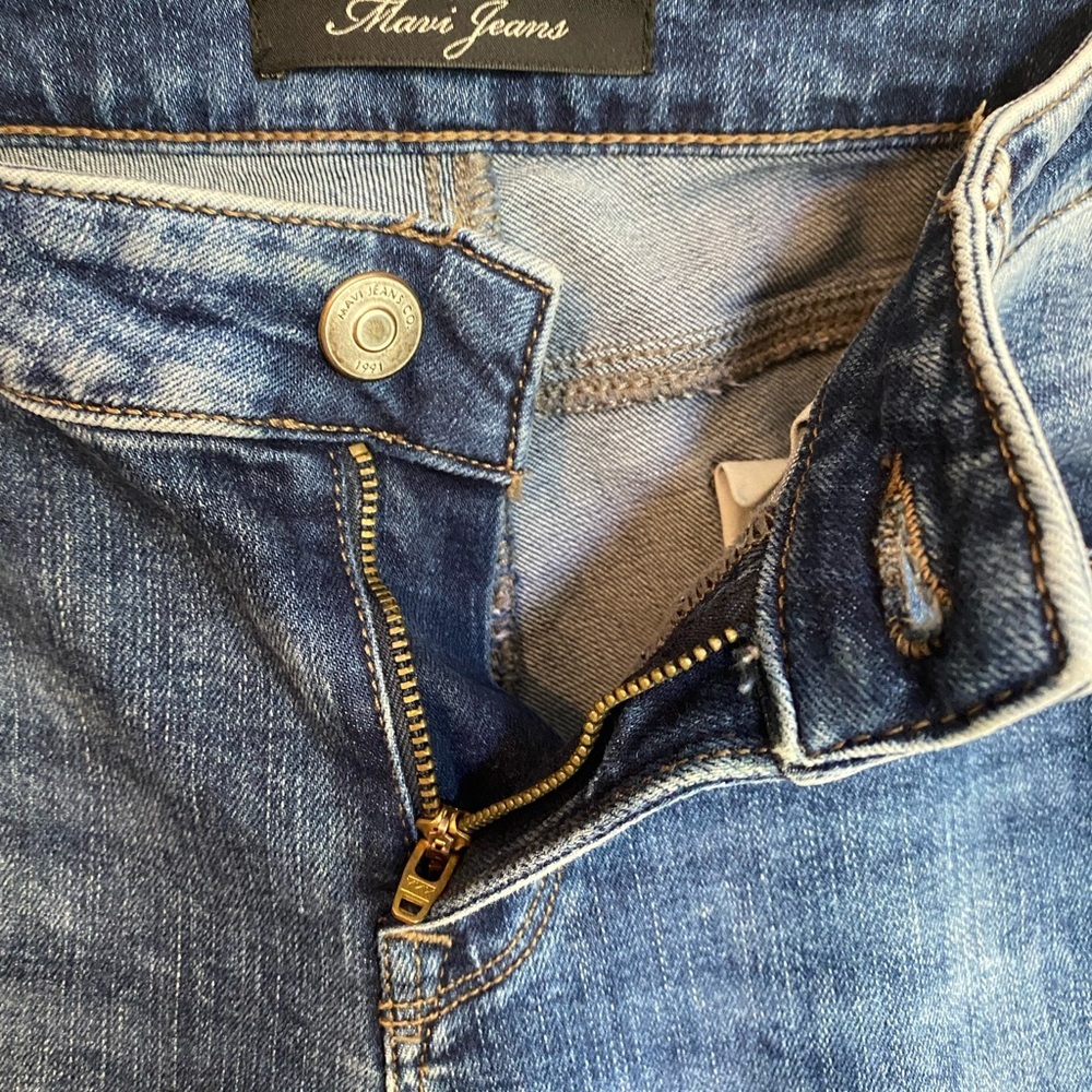 Mavi Jeans Distressed Ripped Cropped Zip Up Size 28 - Picture 7 of 12